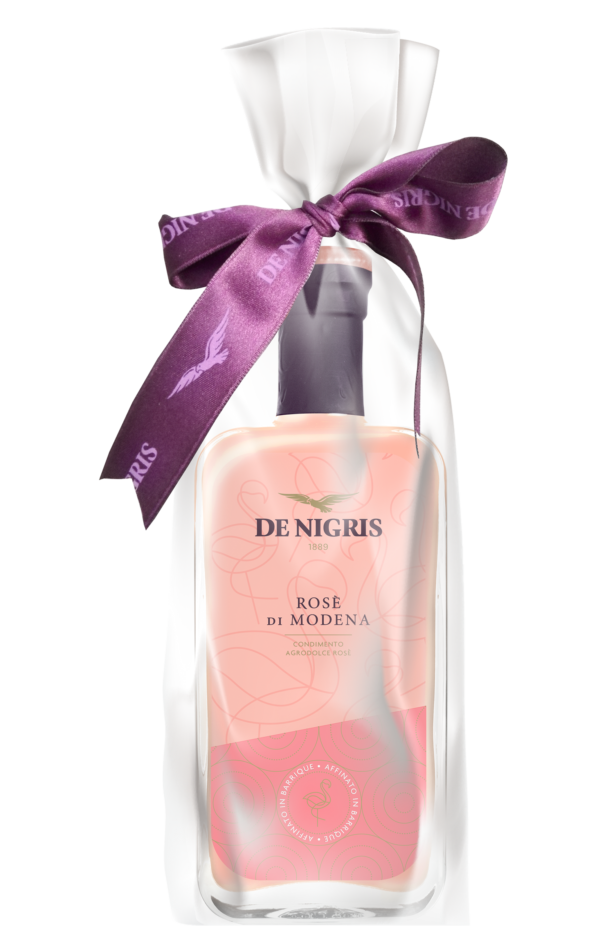 Rosé of Modena wine vinegar Ancellotta grapes De Nigris 1889