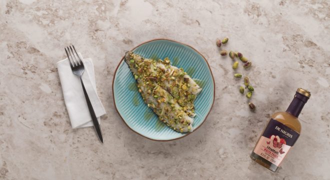 Fish fillet with fresh cream