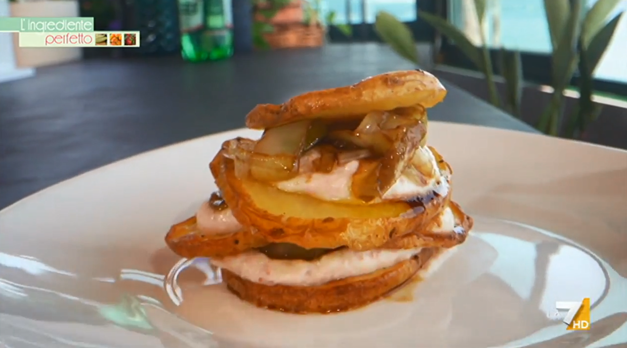 Millefoglie di Patate Fredda con Aceto Balsamico Biologico