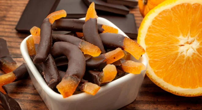 Dark Chocolate  Balsamic Dipped Candied Orange Peel