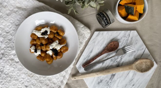 Gnocchi di Zucca con Perle di Modena