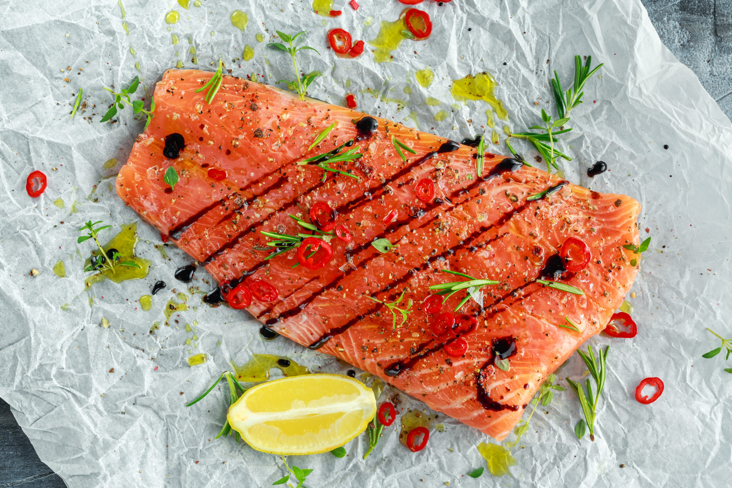 Paper Baked Balsamic Salmon - De Nigris 1889
