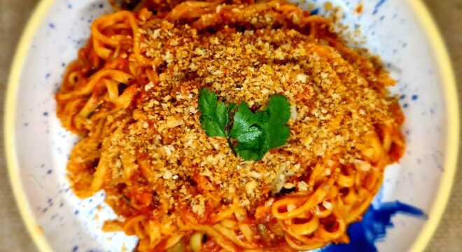 Sardine Linguine with Balsamic Vinegar