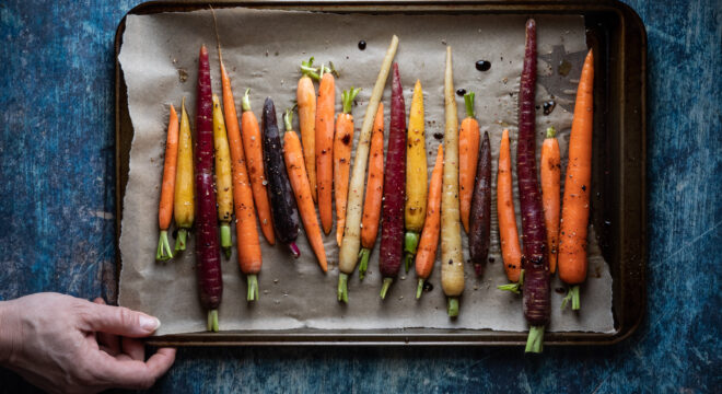 Balsamic Glazed Heritage Carrots