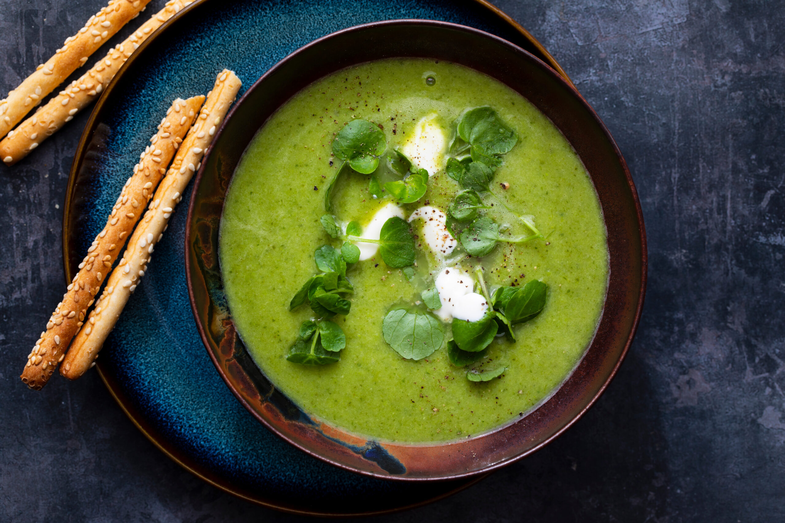 Fresh Watercress and Apple Cider Vinegar Soup - De Nigris 1889