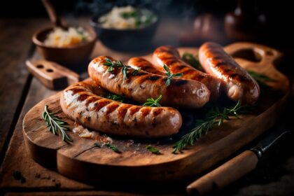 balsamic glazed sausages_denigris_recipes