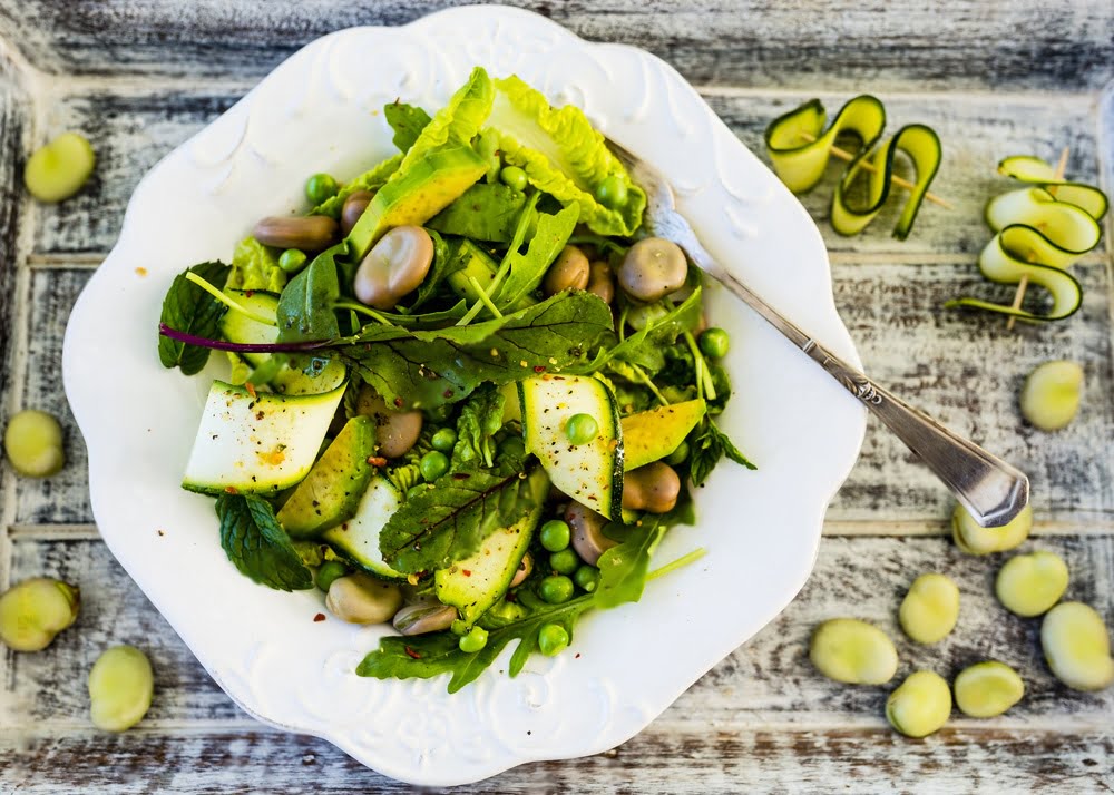 Pea, Bean and Courgette Salad with Apple Cider Vinegar​ - De Nigris 1889