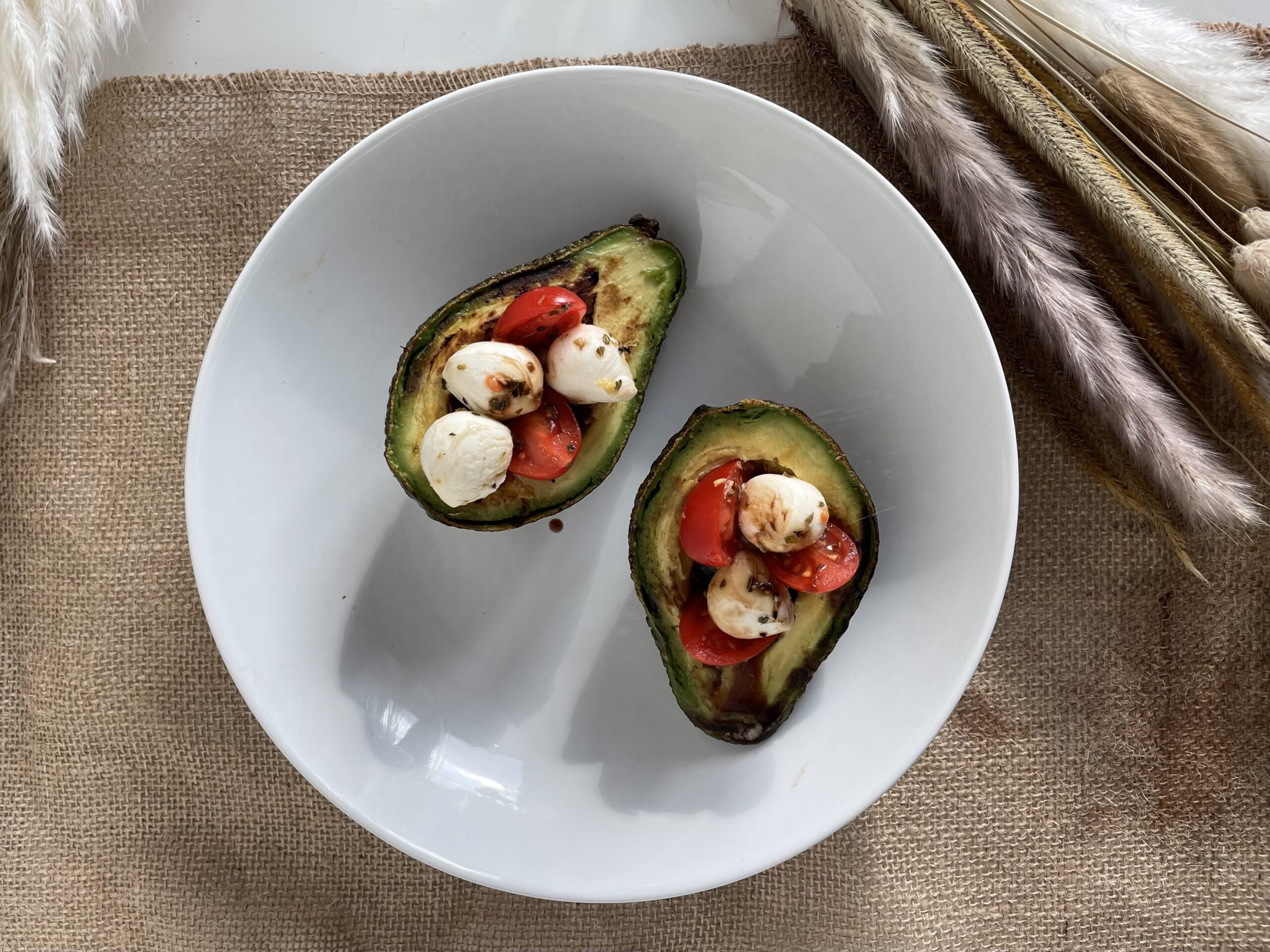Avocado Caprese con Balsamico
