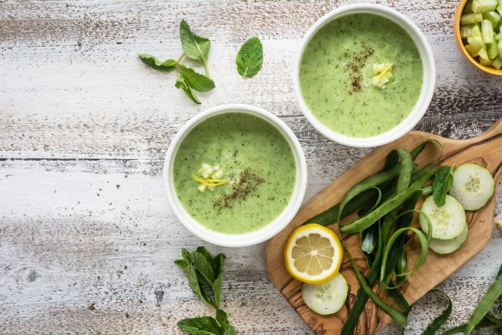 Chilled Cucumber and Mint Soup​ - De Nigris 1889