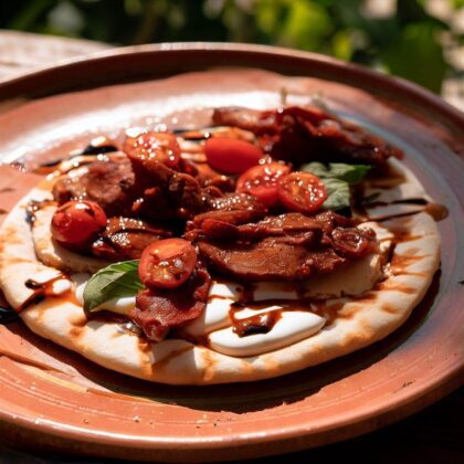 Piadina with Nduja, Stracchino and Slow Roasted Tomatoes​_denigris_recipes