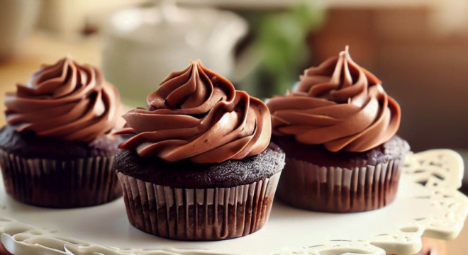 Chocolate Fudge Balsamic Cupcakes ​