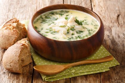Cullen Skink Soup with apple cider vinegar