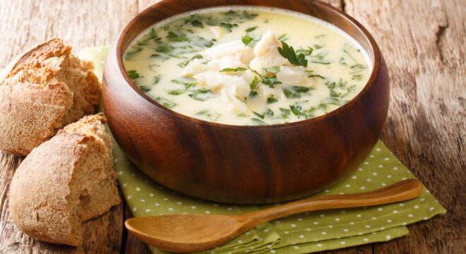 Cullen Skink Soup with apple cider vinegar​