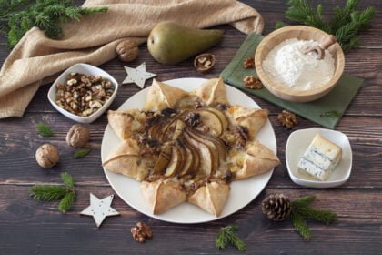 Pizza Stella con pere, gorgonzola, noci e aceto balsamico_denigris_ricette