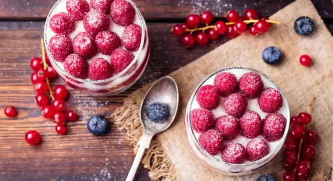 Raspberry Tiramisu with Apple Cider Vinegar​​