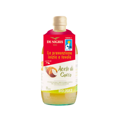 aceto di cocco de nigris e airc